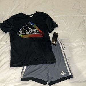 adidas Kids Matching Set - Black and Gray